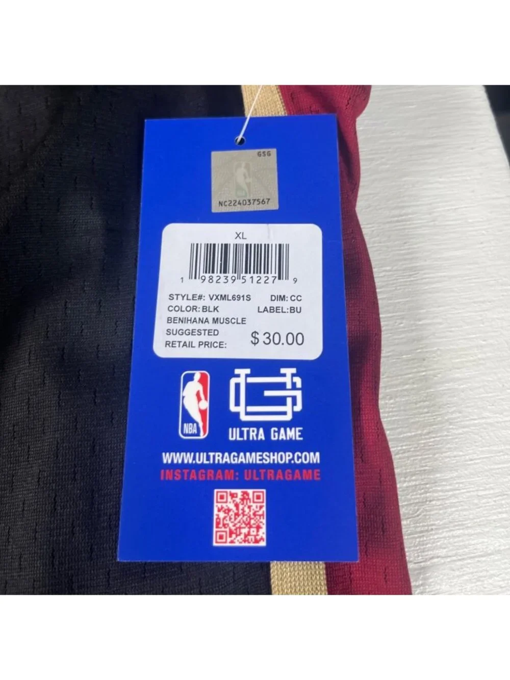 Cleveland Cavaliers Ultra Game NBA Jersey Tank Top XL Black New